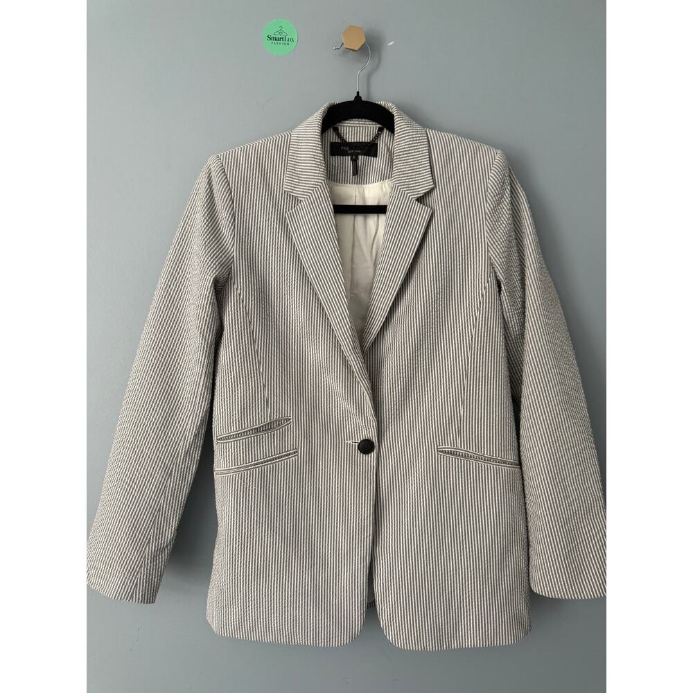 rag & bone New York Striped Cotton Blazer Jacket Size 6